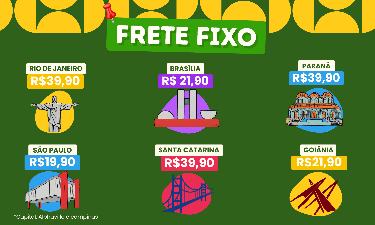 Frete Fixo - Novos