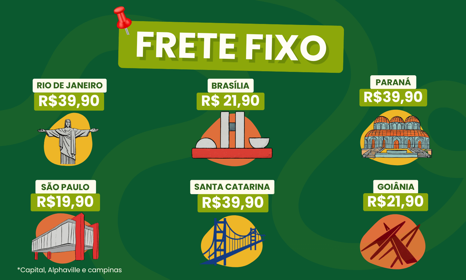 Frete Fixo - Novos